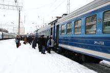 электричка на станции