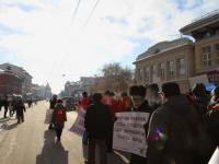 В Томске состоялись шествие и митинг «За честные выборы».  04.02.2012.